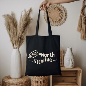Custom Black Tote Not Worth Stealing